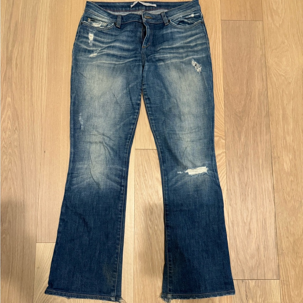 Joe’s Bootcut Distressed Jeans Size 29 Medium Wash